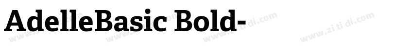 AdelleBasic Bold字体转换
